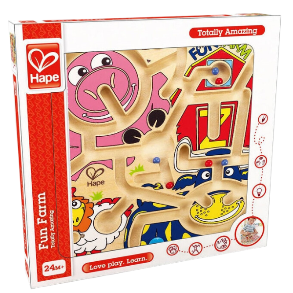 Joc educativ Labirint magnetic «Ferma veselă»
