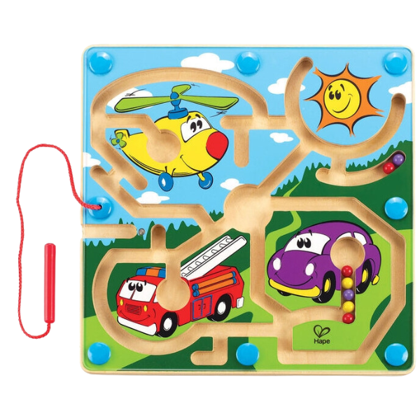Joc educativ Labirint magnetic «Motoare Puternice»
