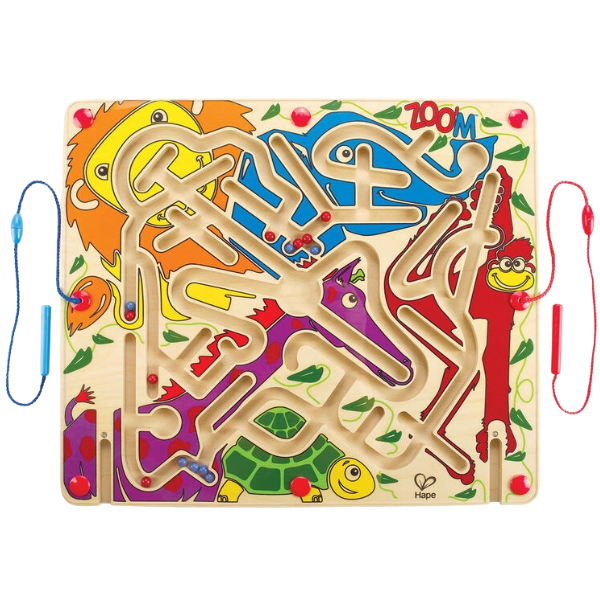 Jucărie educativă Labirint magnetic «Zoo»