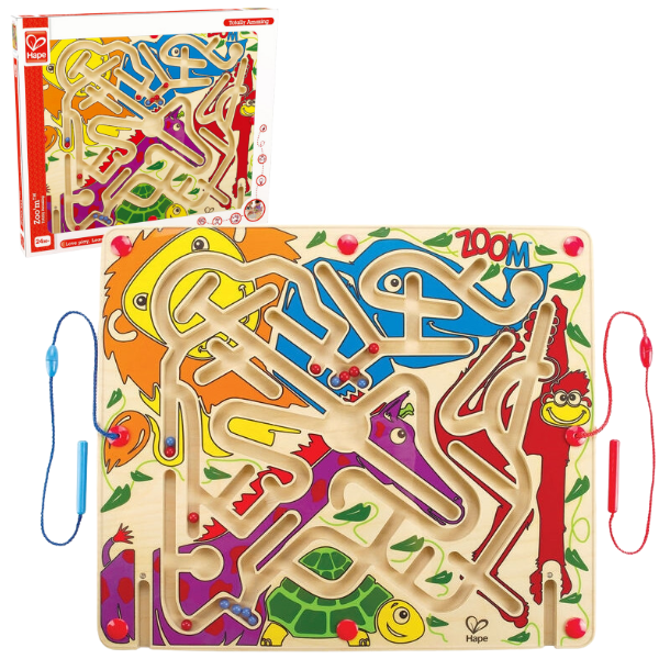 Jucărie educativă Labirint magnetic «Zoo»
