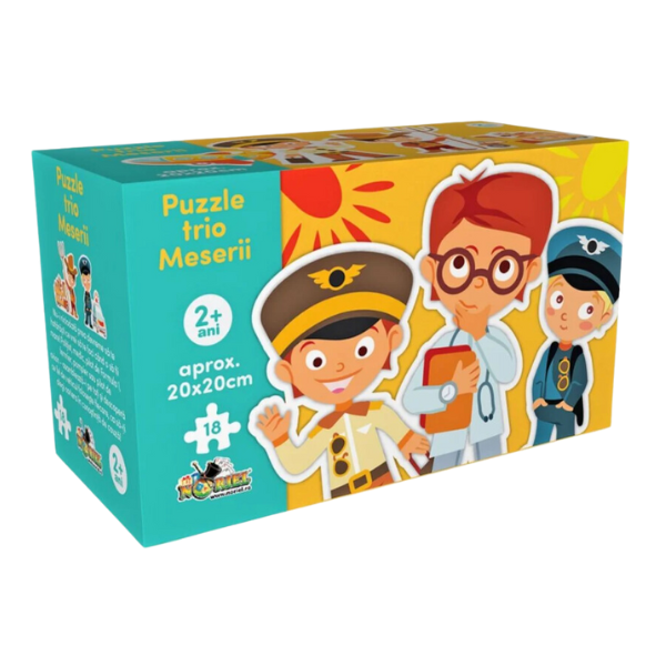 Puzzle trio Noriel – Meserii, 18 elem.