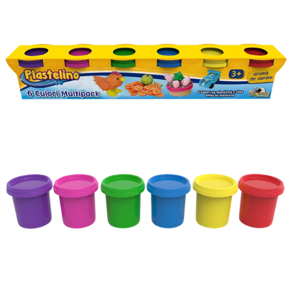 Cumpara  Aluat și nisip - Multipack – Plastelino, 6 culori II (Копирова..
