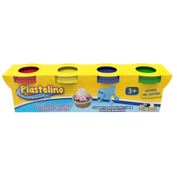Pastă de modelat Starter – Plastelino, 4 culori II
