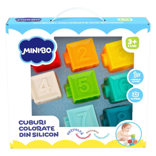 Цветные силиконовые кубики, Minibo