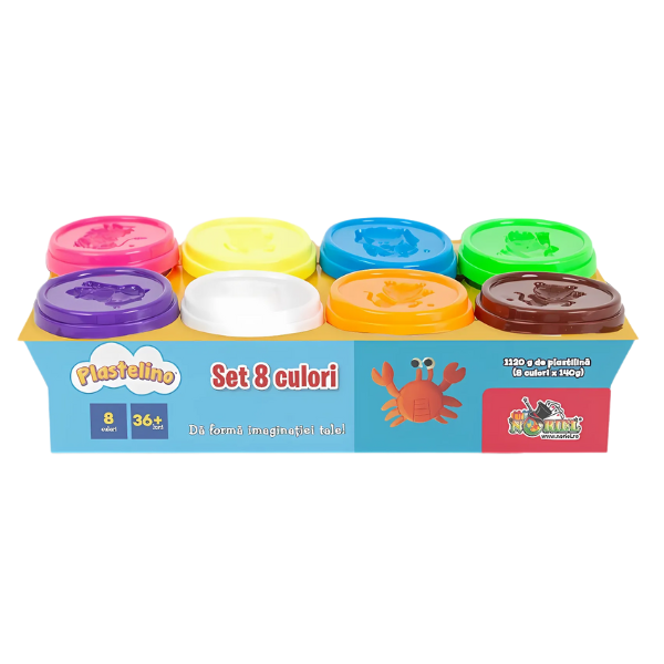 Set 8 culori plastilină – Plastelino