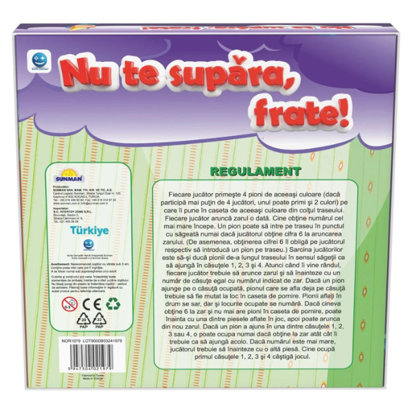 Joc de masă ”Nu te supăra, frate!”, (ro)