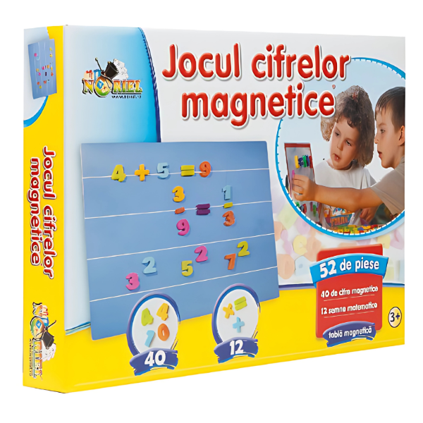 Joc educativ "Cifre magnetice", 52elem.