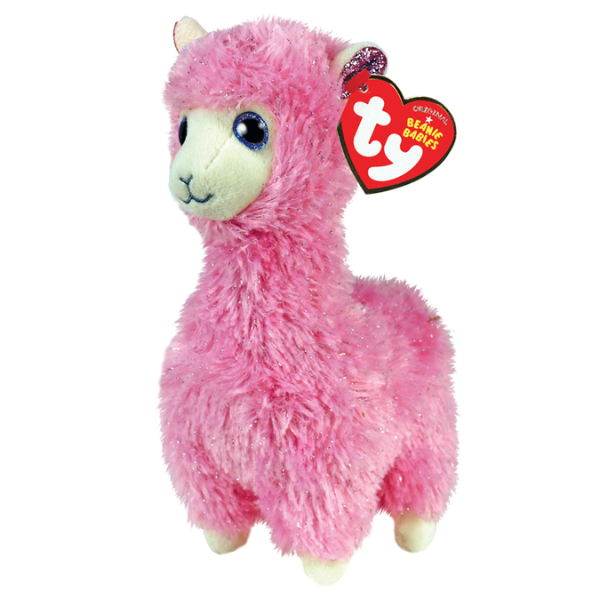 Розовая лама Lana 15 см (Beanie Babies)
