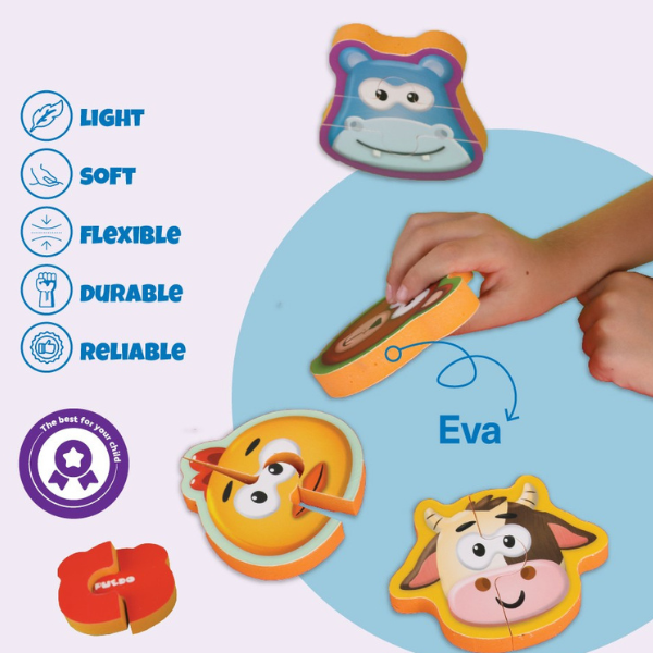 Set de Puzzle pentru Bebeluși, 9 elem.
