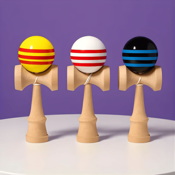 Joc de îndemânare Kendama, 18 x 6 x 7 cm, 3 modele
