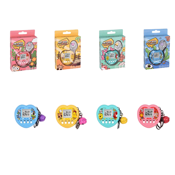 Breloc pentru chei Tamagotchi, în formă de inimă, (as.)