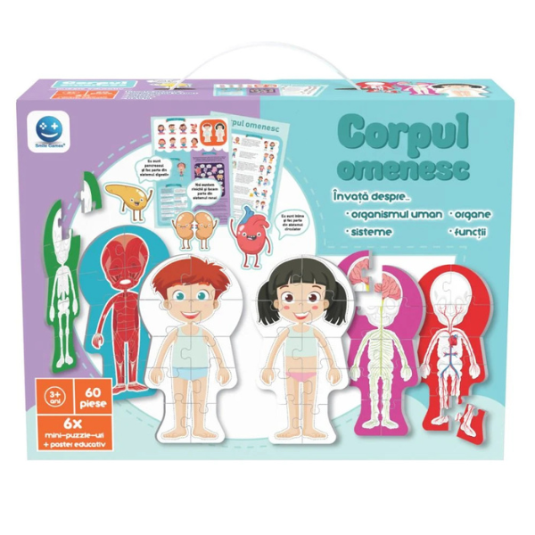 Puzzle ”Corpul omenesc”, 60 elem. (ro)