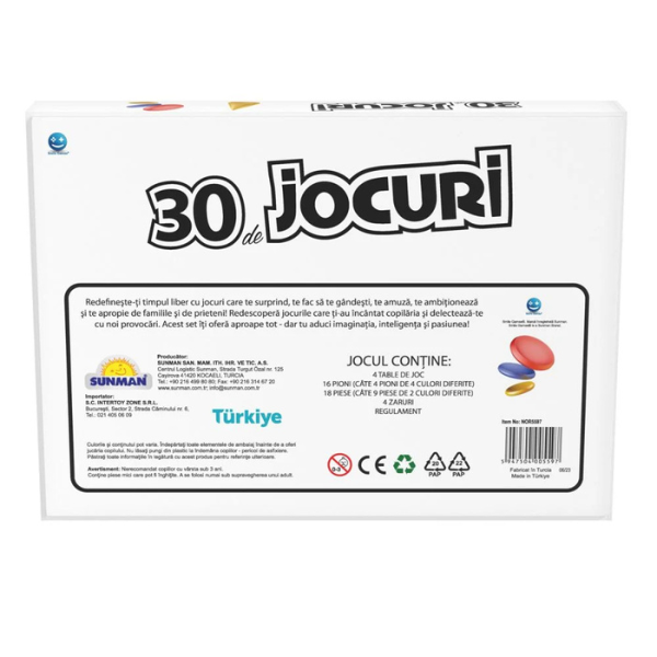 Joc de societate ” 30 de Jocuri într-unul singur”, (ro)
