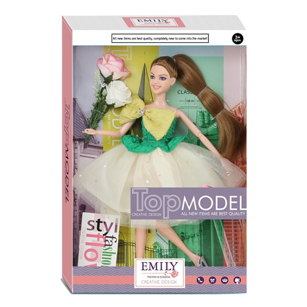 Кукла Эмили"Top Model" с аксессуарами и цветами