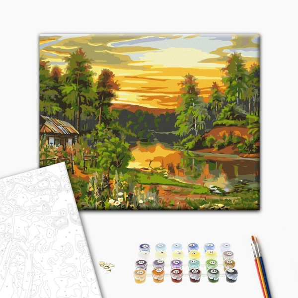 Картина по номерам 30*40 см (без упаковки) - Атмосферный рассвет