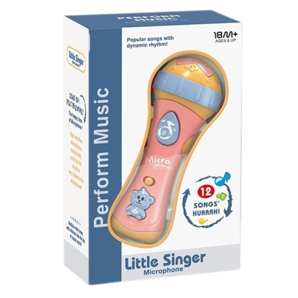 Microfon pentru copii cu muzică și lumină – 12 melodii