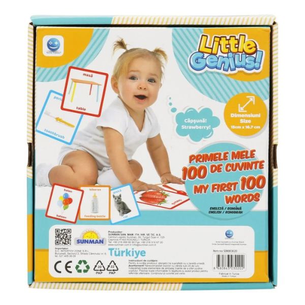 Joc de logică ”Primele 100 de cuvinte”, 50 de piese (ro)