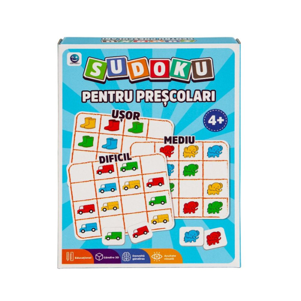 Joc de societate ”Sudoku pentru Preșcolari”, (ro)