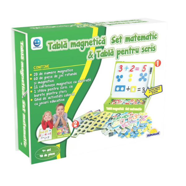Joc educativ "Set matematic cu tablă pentru scris", (ro), Smile Games