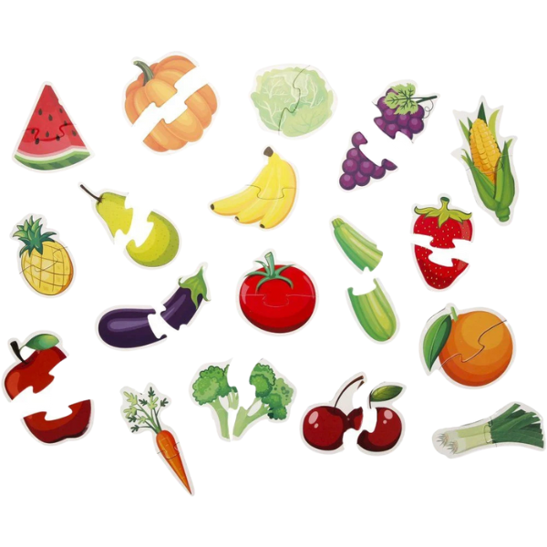 Puzzle ”Fructe și legume”, 36 elem.