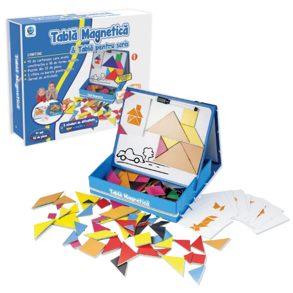 Обучающая игра 2 в 1 "Магнитная доска и доска для письма", рум.