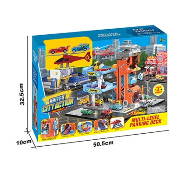 Set de joacă „Parcaj multi-etajat cu helipad”