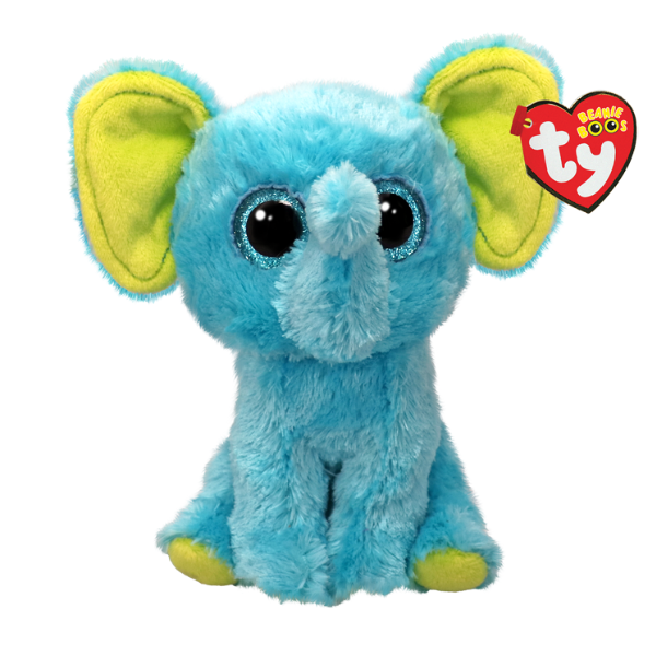 Elefantul albastru Trunkles 15 cm (Beanie Boos)