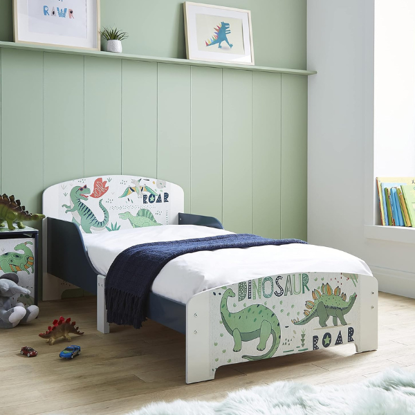 Кровать Junior с боковыми защитами "Динозавры: U-Grow"