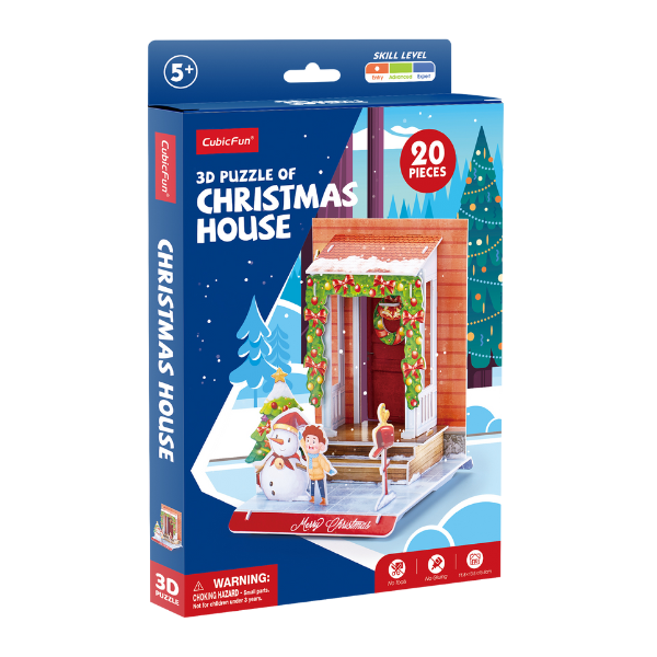 3D puzzle "Casa de Crăciun", 20 elem.