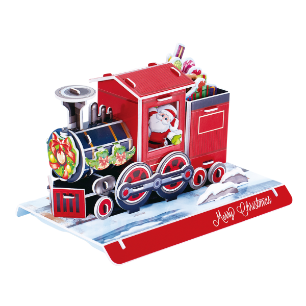 3D puzzle "Trenul de Crăciun", 46 elem.