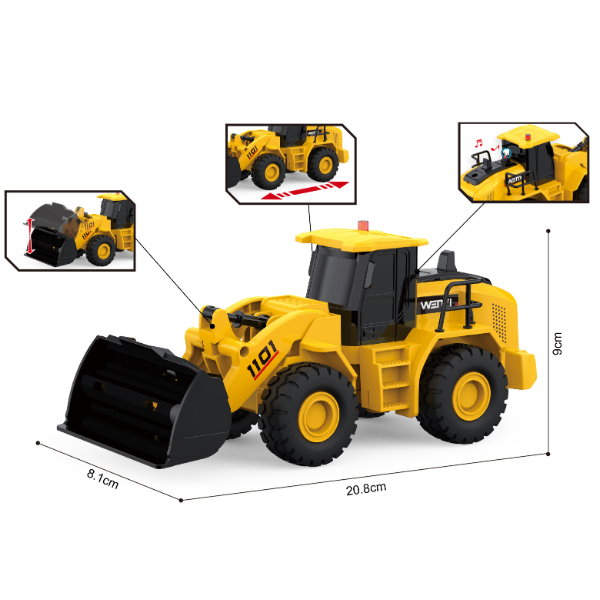 1:20 Buldozer cu fricțiune (lumini /sunete)