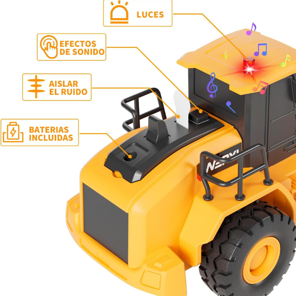 1:20 Mașină "Cilindru compactor" cu fricțiune (lumini /sunete)