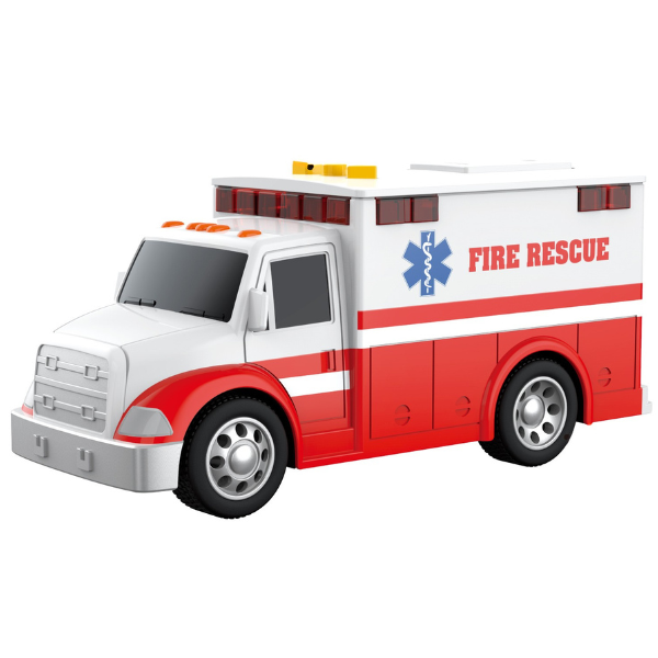 1:32 Mașină "Ambulanță" cu fricțiune (lumini /sunete)