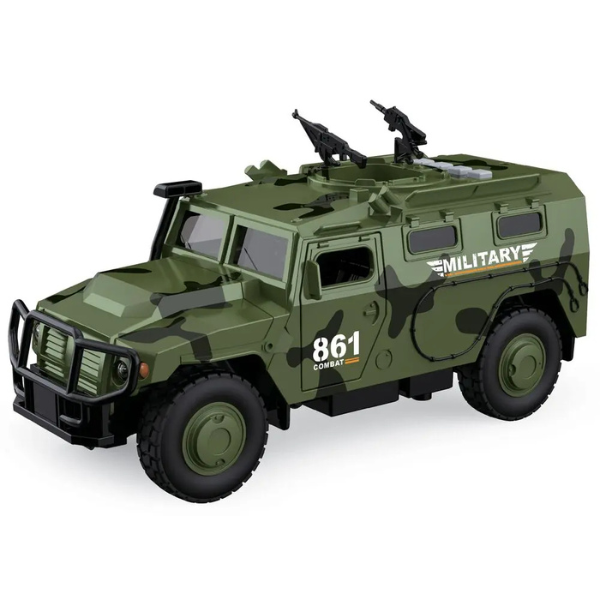 1:16 Инерционный "Военный броневик" (свет / звук / открывающиеся двери)