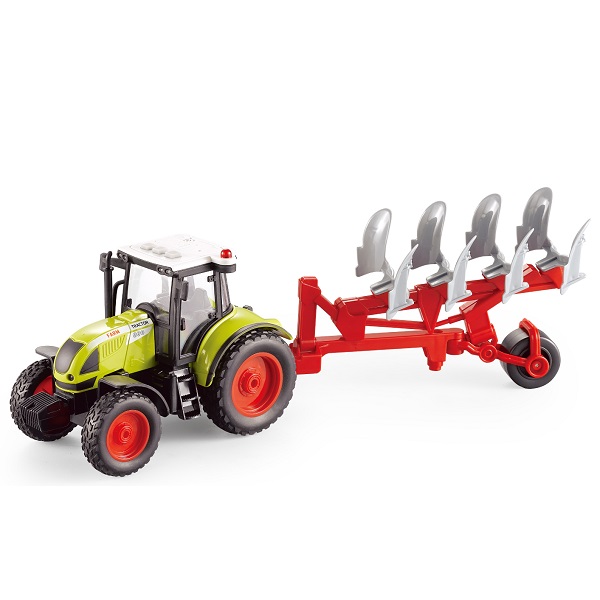 1:16 Инерционный трактор "Trailered Farm Tractor" (свет / звук)