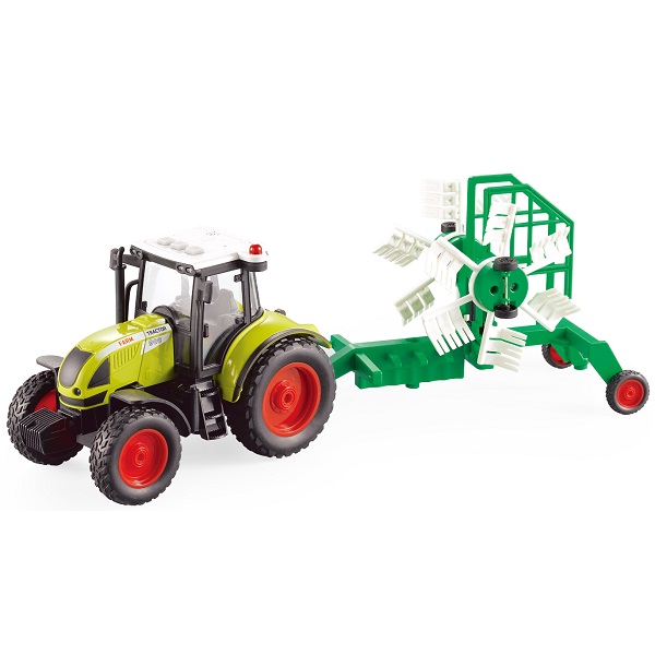 1:16 Tractor cu fricțiune "Trailered Farm Tractor" (lumina / sunet)