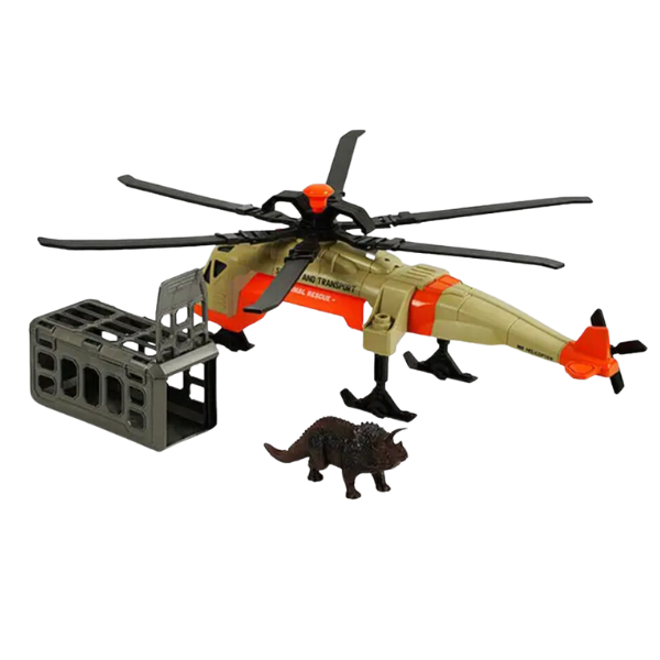 1:16 Helicopter cu dinozaur (lumină/sunet)
