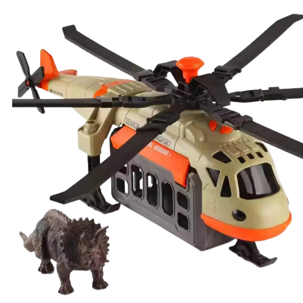 1:16 Helicopter cu dinozaur (lumină/sunet)
