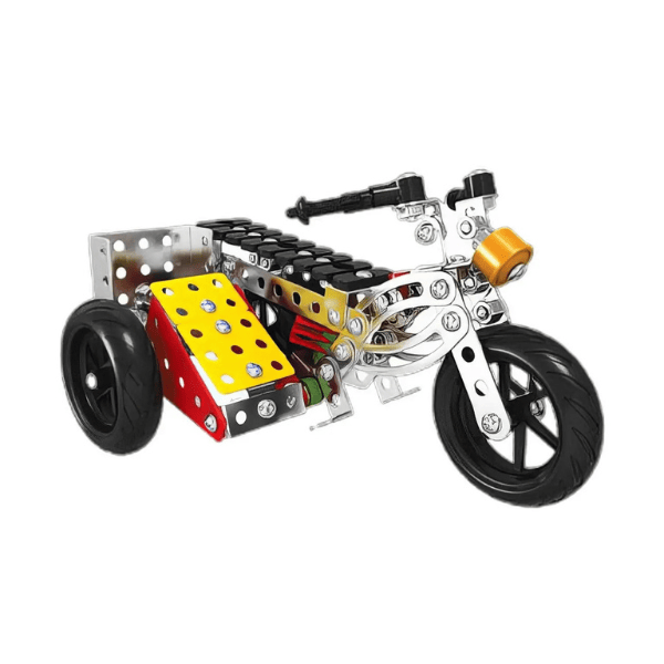 Set de construcție metalic 5 în 1 „Motociclete”, 283 elem.