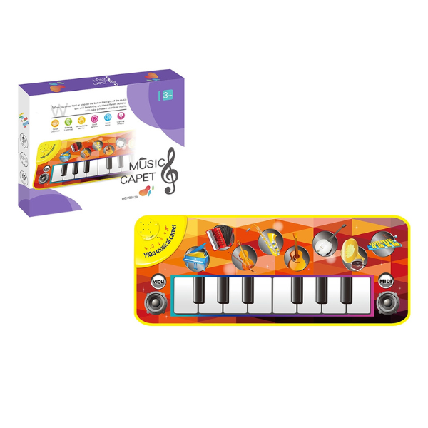 Covoraș muzical cu pian – jucărie distractivă și senzorială pentru bebeluși
