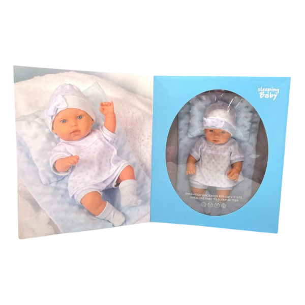 Păpușă din Gel Moale (Albastră), 33 cm