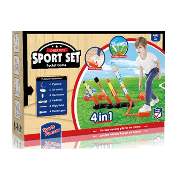 Set sportiv "Joc cu rachete" 4în1