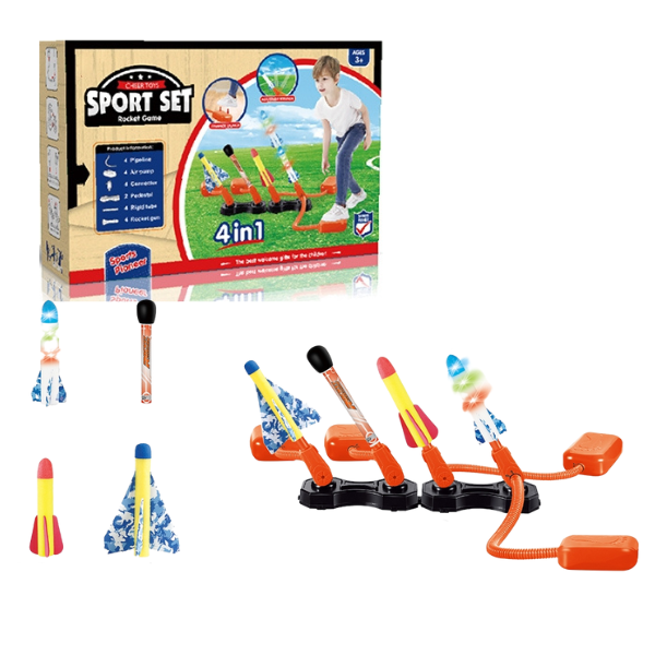 Set sportiv "Joc cu rachete" 4în1