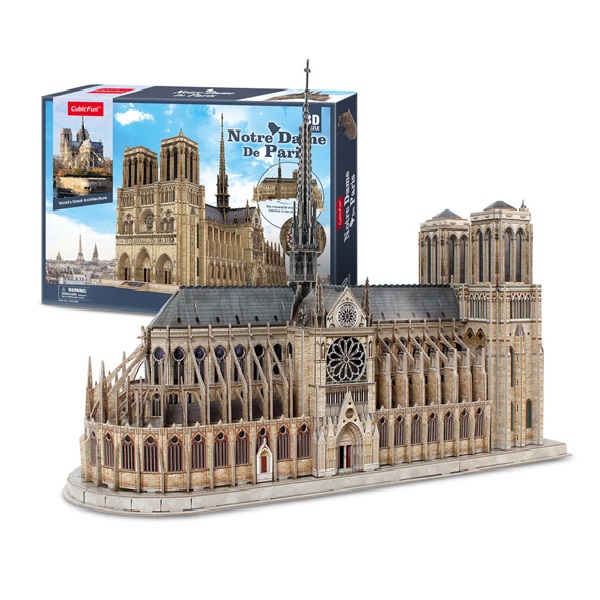 3D puzzle “Notre Dame de Paris”, 293 elemente..