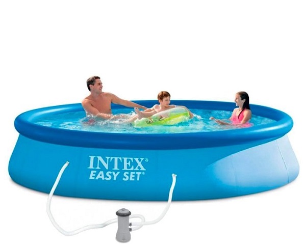 INTEX Piscina EASY SET 396×84cm, 7290L cu pompa-filtru