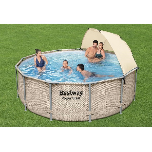 Piscina Power Steel 396x107cm, 11133L, carcas metal