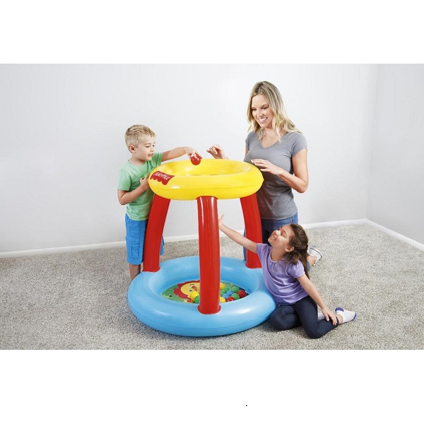 Centru de joc 89x89x84cm ANIMALUTE Fisher Price cu mingiute (15b), 2+