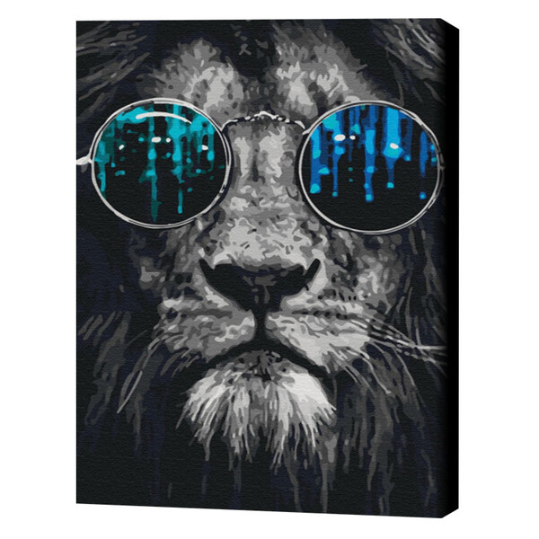 Cumpara  Picturi prin numere - Pictură pe numere 40*50  cm (în cutie) – Leul..