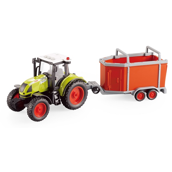 1:16 Tractor cu fricțiune “Trailered Farm Tractor” (lumina / sunet)