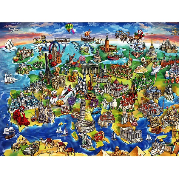 Puzzle 1500 elemente Europa
